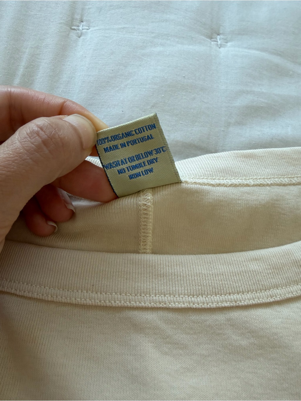 Flore Flore Medium Steffi Tee Boatneck Off White/Cream — image 7 of 7